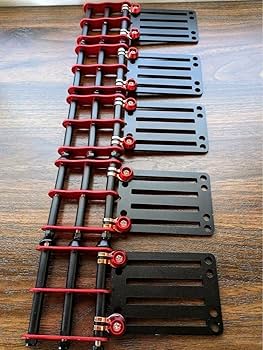 5組3連チェーン レッド ニックスベルトループ対応 腰道具　オーダーメイド可能 Amazon.co.jp: ノーブランド品ブラック×レッド3連チェーン付き